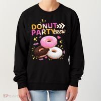 Donut Party Crew Family Matching Friends Donut Lover Funny Gift Women's Sweatshirt thumb 0