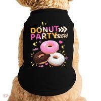 Donut Party Crew Family Matching Friends Donut Lover Funny Gift Doggie Tank thumb 0