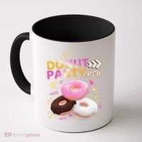 Donut Party Crew Family Matching Friends Donut Lover Funny Gift Coffee Mug thumb 0