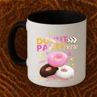Donut Party Crew Family Matching Friends Donut Lover Funny Gift Coffee Mug thumb 2