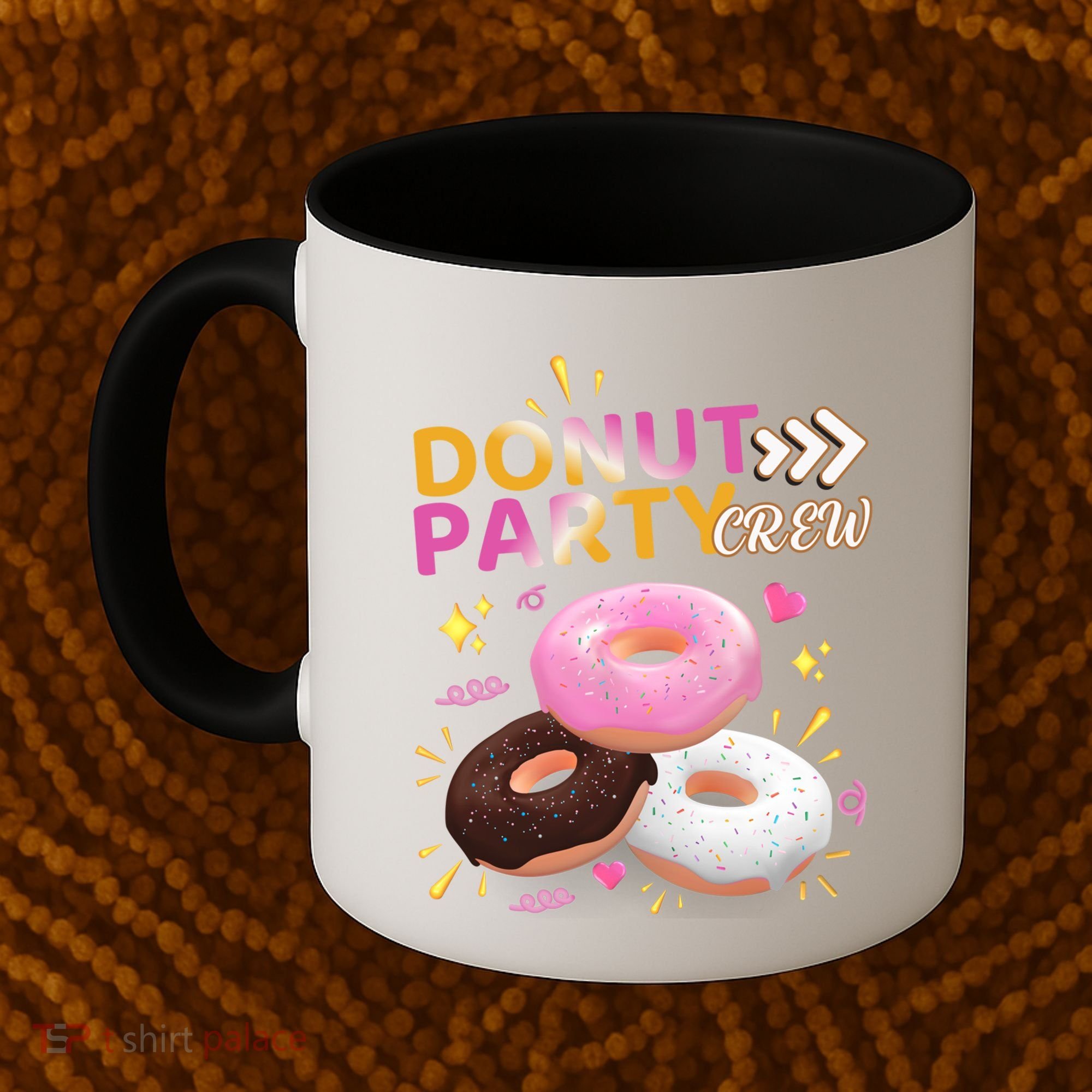 Donut Party Crew Family Matching Friends Donut Lover Funny Gift Coffee Mug