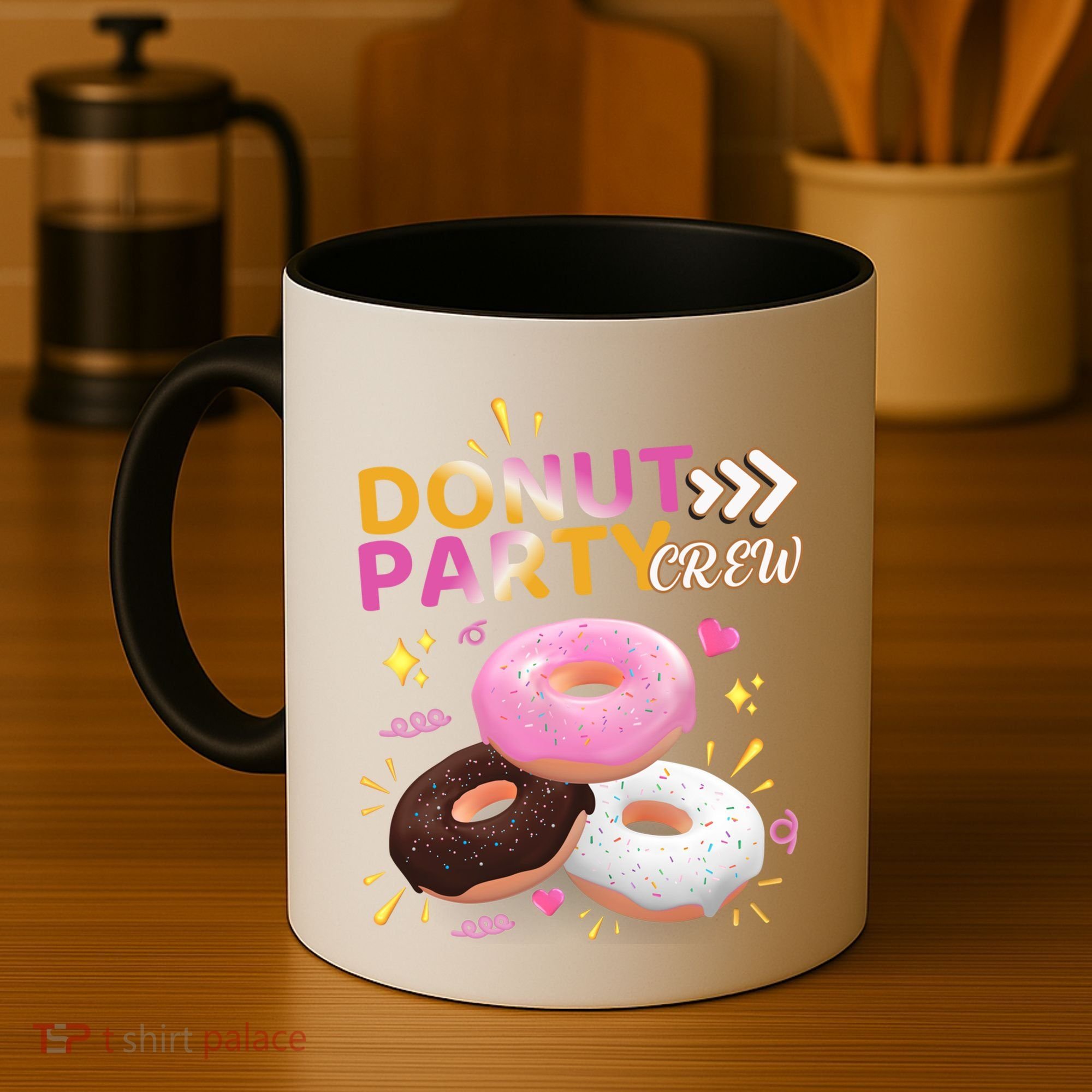 Donut Party Crew Family Matching Friends Donut Lover Funny Gift Coffee Mug