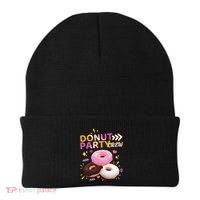 Donut Party Crew Family Matching Friends Donut Lover Funny Gift Beanie thumb 0