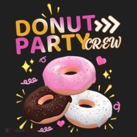 Donut Party Crew Family Matching Friends Donut Lover Funny Gift Beanie thumb 2