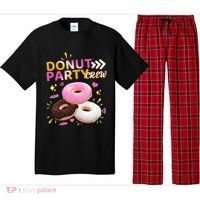 Donut Party Crew Family Matching Friends Donut Lover Funny Gift Pajama Set thumb 0