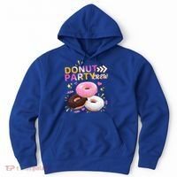 Donut Party Crew Family Matching Friends Donut Lover Funny Gift Hoodie thumb 0