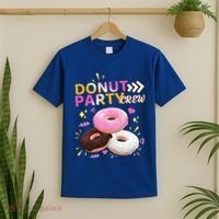 Donut Party Crew Family Matching Friends Donut Lover Funny Gift T-Shirt thumb 2