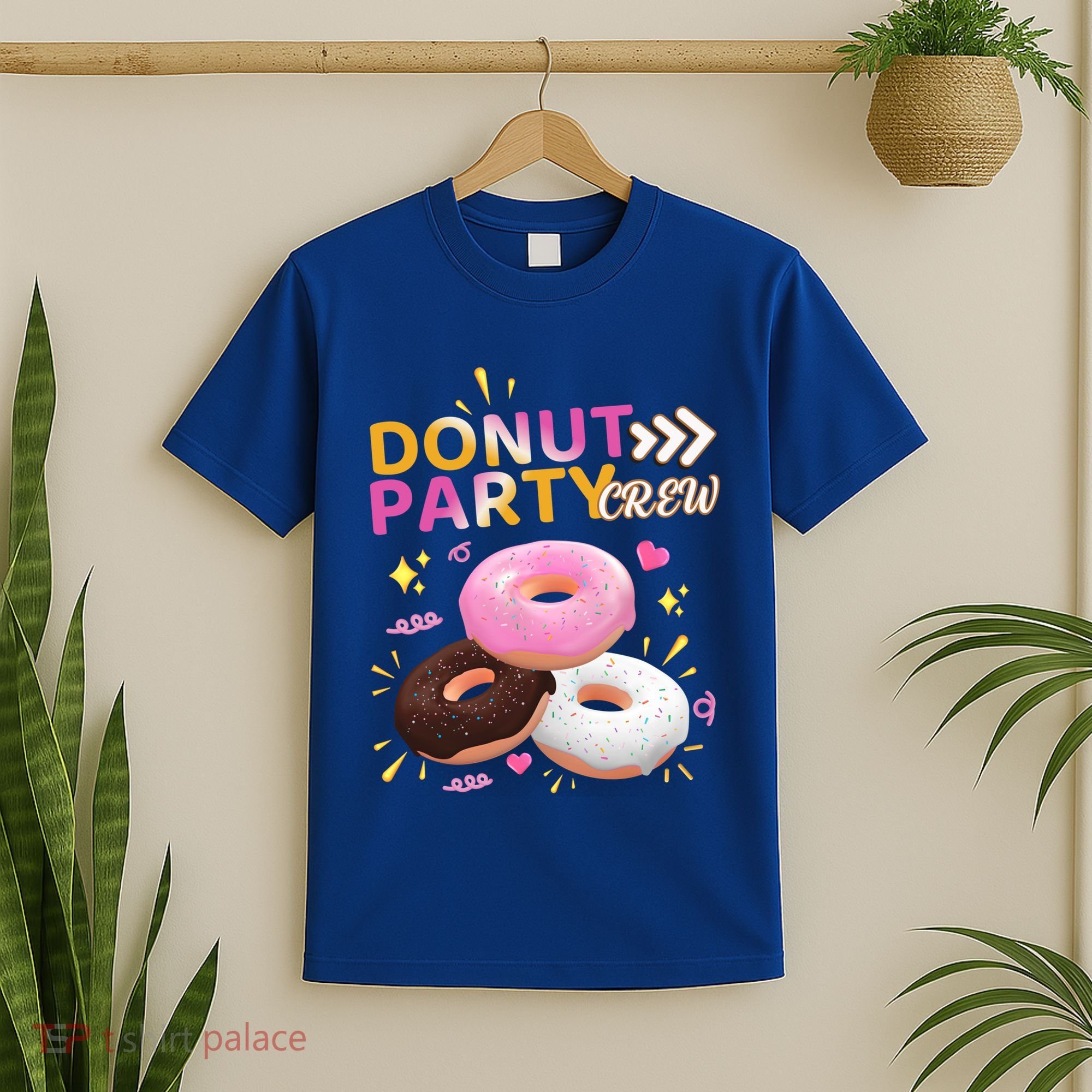 Donut Party Crew Family Matching Friends Donut Lover Funny Gift T-Shirt