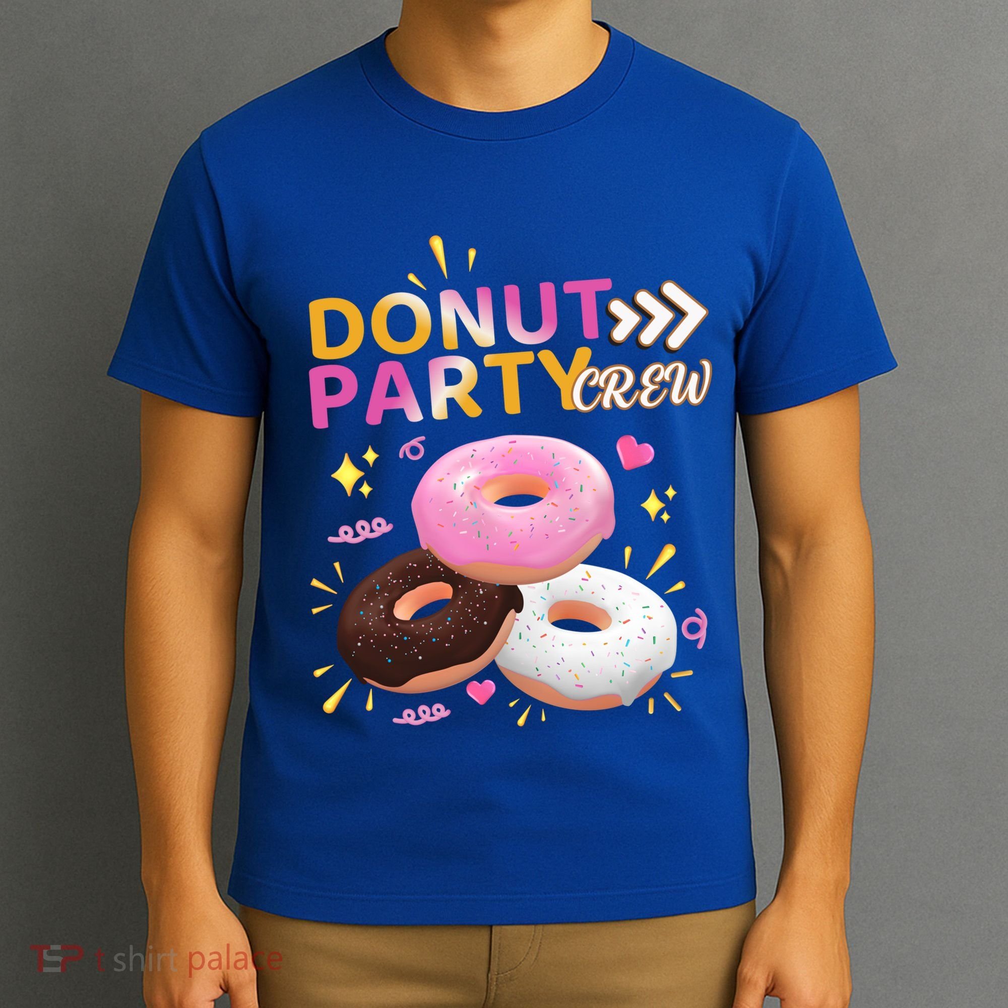 Donut Party Crew Family Matching Friends Donut Lover Funny Gift T-Shirt