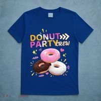 Donut Party Crew Family Matching Friends Donut Lover Funny Gift T-Shirt thumb 5