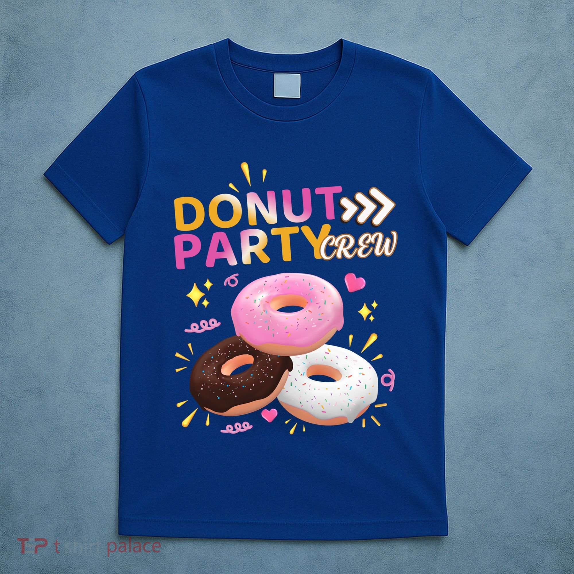 Donut Party Crew Family Matching Friends Donut Lover Funny Gift T-Shirt