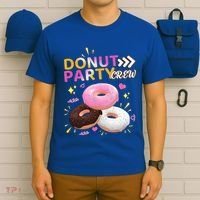 Donut Party Crew Family Matching Friends Donut Lover Funny Gift T-Shirt thumb 6
