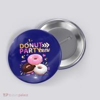 Donut Party Crew Family Matching Friends Donut Lover Funny Gift Button thumb 0