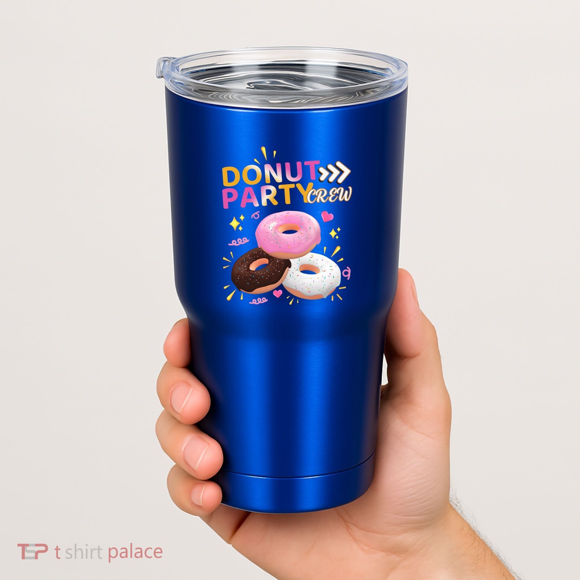 Donut Party Crew Family Matching Friends Donut Lover Funny Gift Tumbler