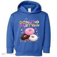 Donut Party Crew Family Matching Friends Donut Lover Funny Gift Toddler Hoodie thumb 0