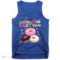 Donut Party Crew Family Matching Friends Donut Lover Funny Gift Tank Top thumb 0