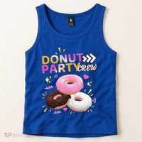 Donut Party Crew Family Matching Friends Donut Lover Funny Gift Tank Top thumb 2