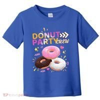 Donut Party Crew Family Matching Friends Donut Lover Funny Gift Toddler T-Shirt thumb 0