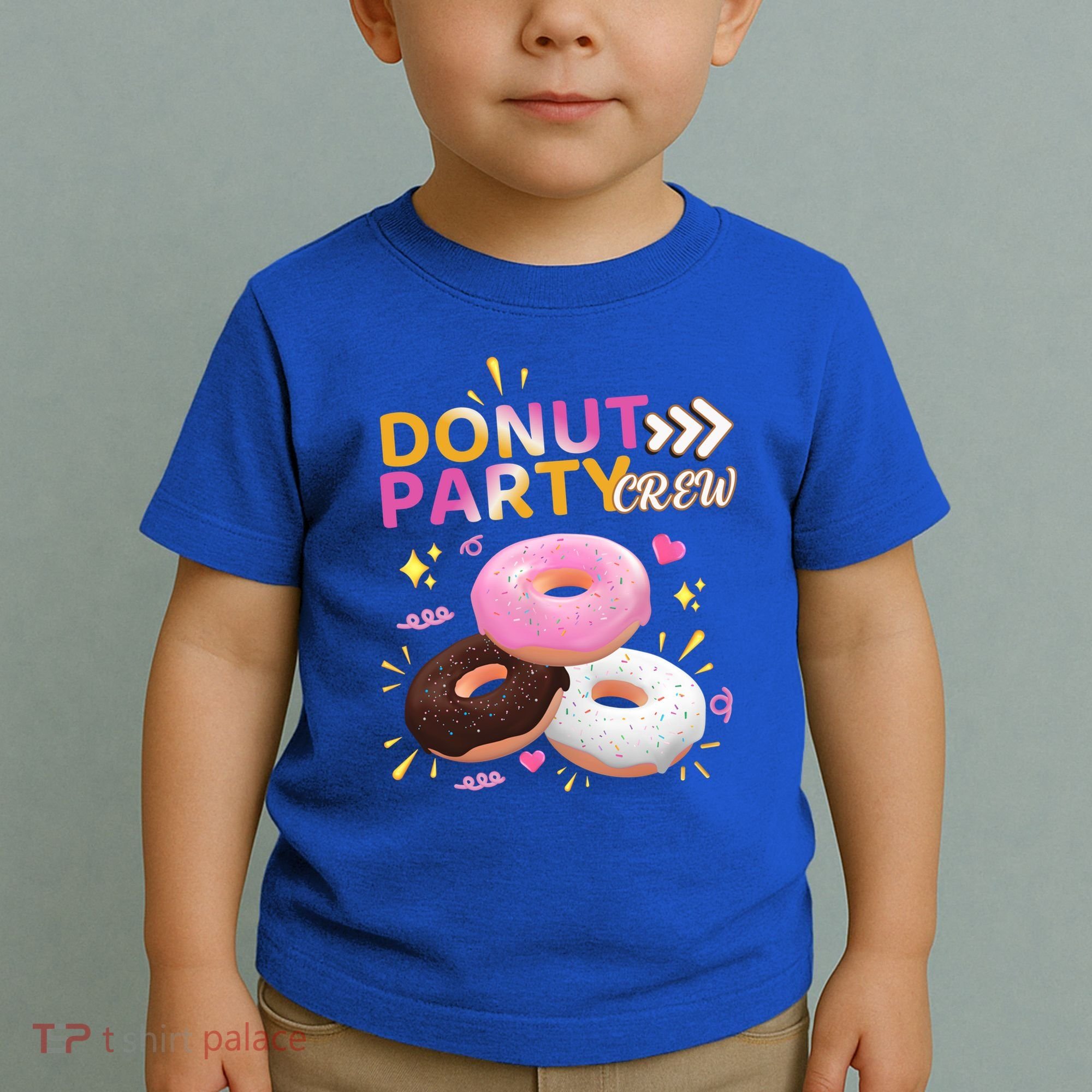 Donut Party Crew Family Matching Friends Donut Lover Funny Gift Toddler T-Shirt