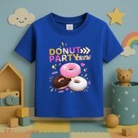 Donut Party Crew Family Matching Friends Donut Lover Funny Gift Toddler T-Shirt thumb 3