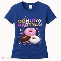 Donut Party Crew Family Matching Friends Donut Lover Funny Gift Women's T-Shirt thumb 0