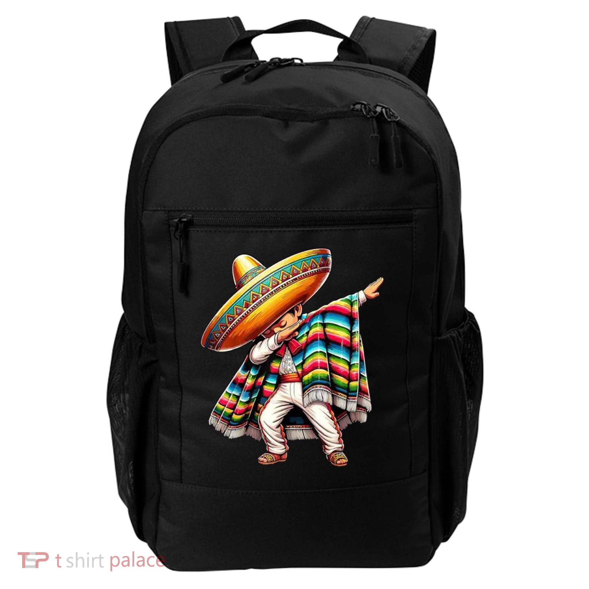 Dabbing Poncho Cinco De Mayo Mexican Holiday Backpack