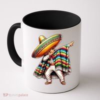 Dabbing Poncho Cinco De Mayo Mexican Holiday Coffee Mug thumb 0