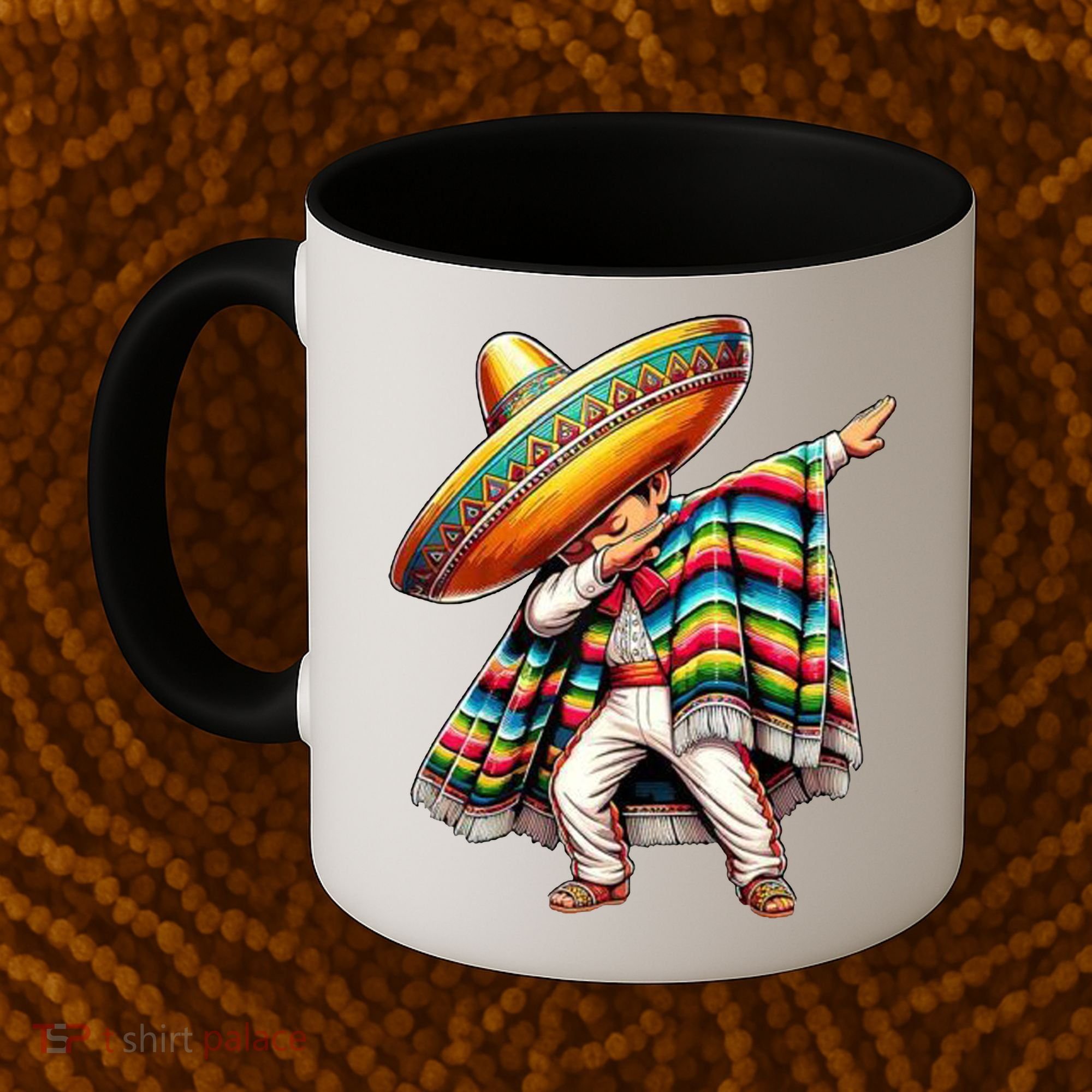Dabbing Poncho Cinco De Mayo Mexican Holiday Coffee Mug