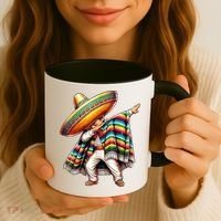 Dabbing Poncho Cinco De Mayo Mexican Holiday Coffee Mug thumb 3