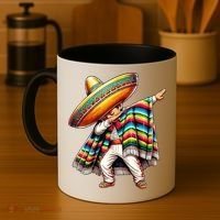 Dabbing Poncho Cinco De Mayo Mexican Holiday Coffee Mug thumb 4