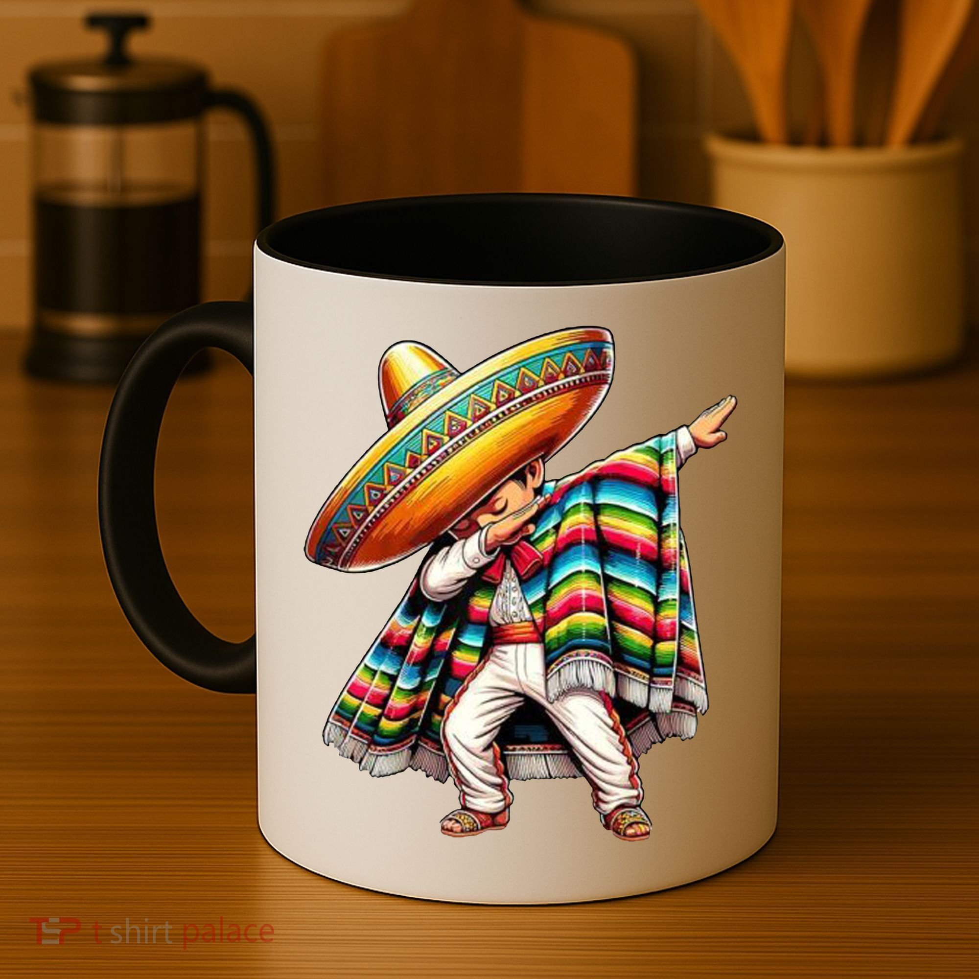 Dabbing Poncho Cinco De Mayo Mexican Holiday Coffee Mug