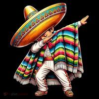 Dabbing Poncho Cinco De Mayo Mexican Holiday Coffee Mug thumb 5