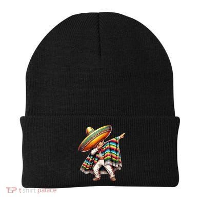 Dabbing Poncho Cinco De Mayo Mexican Holiday Beanie