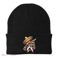 Dabbing Poncho Cinco De Mayo Mexican Holiday Beanie thumb 0