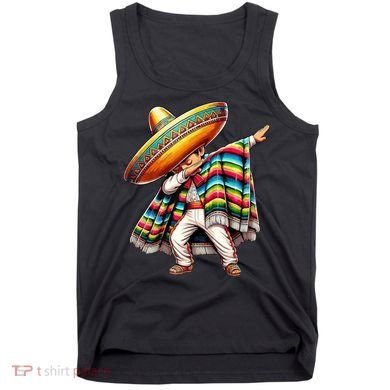 Dabbing Poncho Cinco De Mayo Mexican Holiday Tank Top