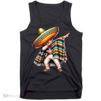Dabbing Poncho Cinco De Mayo Mexican Holiday Tank Top thumb 0