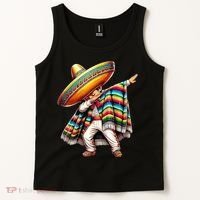 Dabbing Poncho Cinco De Mayo Mexican Holiday Tank Top thumb 2