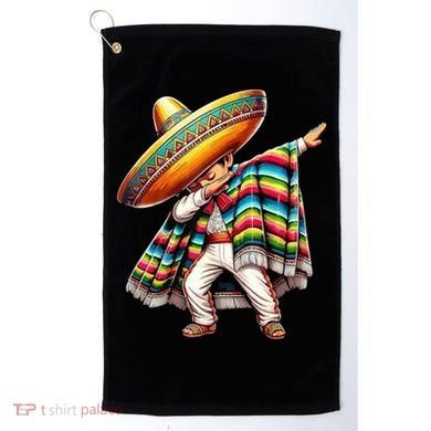 Dabbing Poncho Cinco De Mayo Mexican Holiday Golf Towel