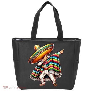 Dabbing Poncho Cinco De Mayo Mexican Holiday Tote Bag