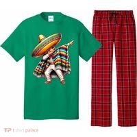 Dabbing Poncho Cinco De Mayo Mexican Holiday Pajama Set thumb 0