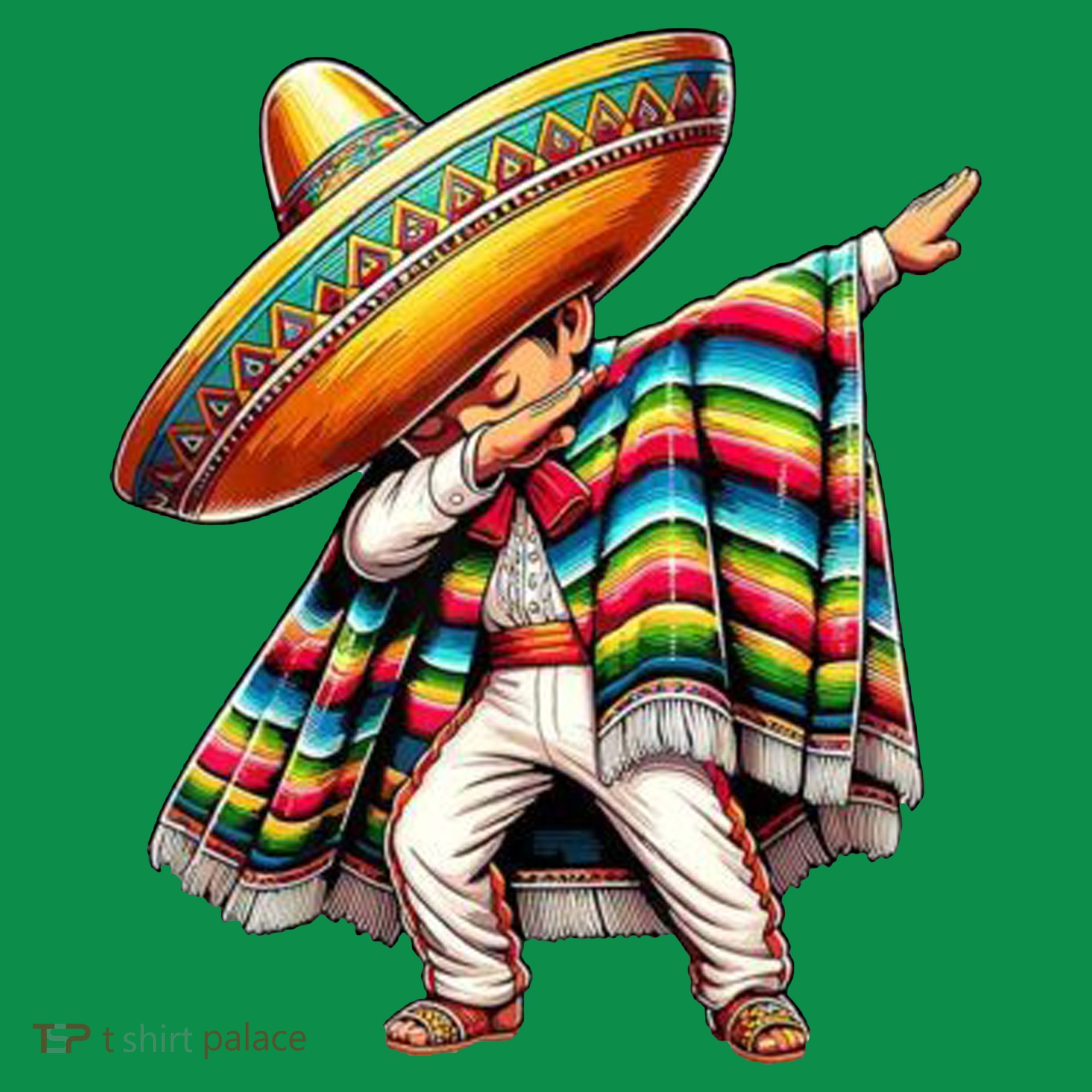 Dabbing Poncho Cinco De Mayo Mexican Holiday Baby Bodysuit