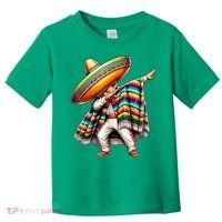 Dabbing Poncho Cinco De Mayo Mexican Holiday Toddler T-Shirt thumb 0