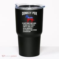 Donkey Pox Conservative Republican Anti Biden Donkeypox Tumbler thumb 0