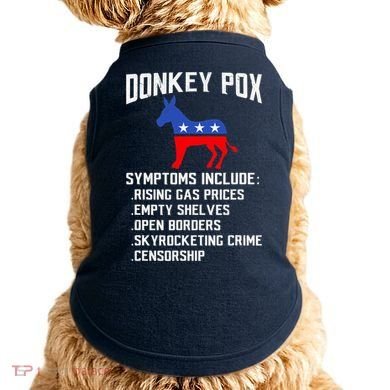Donkey Pox Conservative Republican Anti Biden Donkeypox Doggie Tank