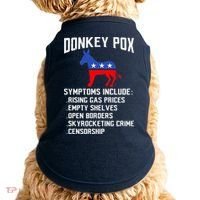 Donkey Pox Conservative Republican Anti Biden Donkeypox Doggie Tank thumb 0
