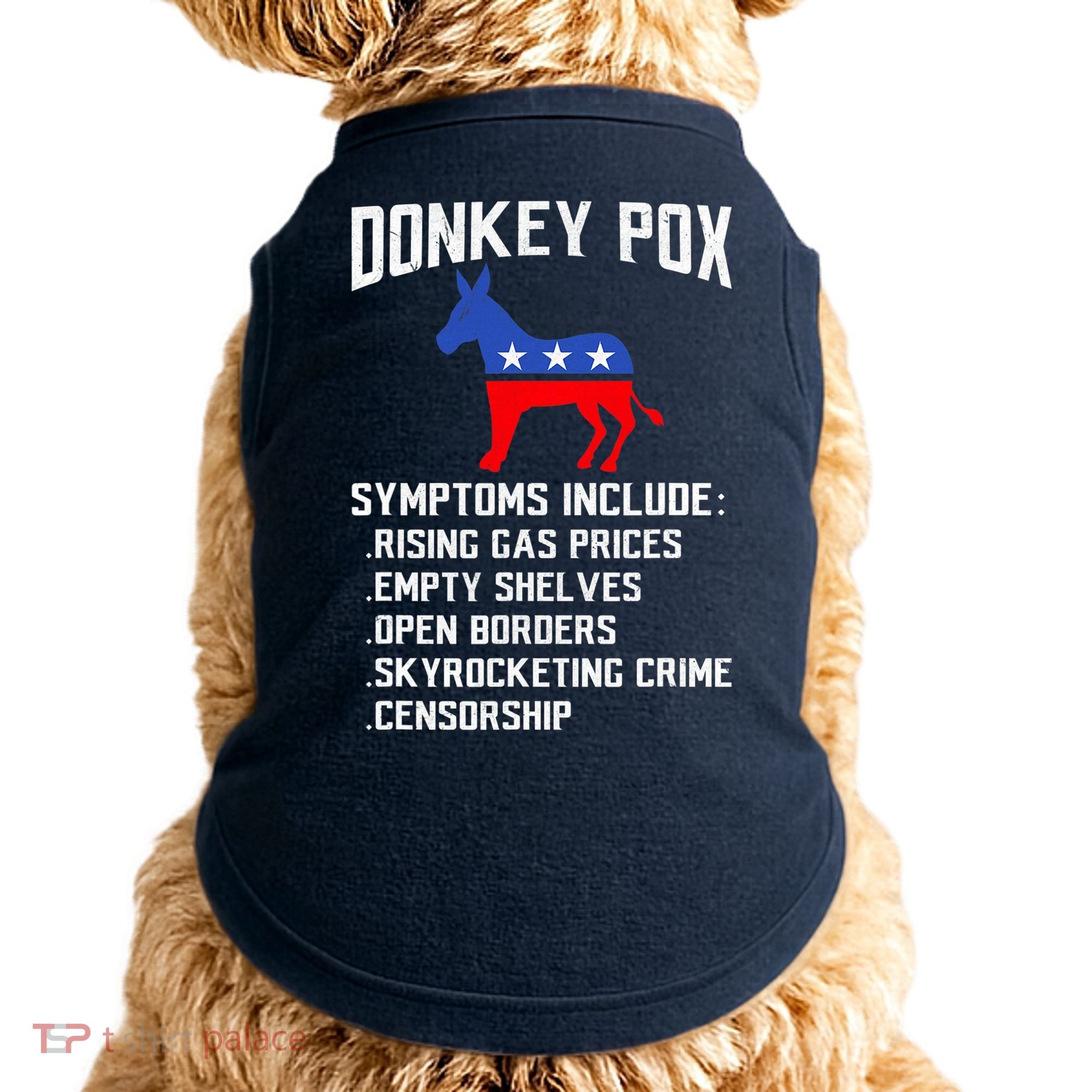 Donkey Pox Conservative Republican Anti Biden Donkeypox Doggie Tank