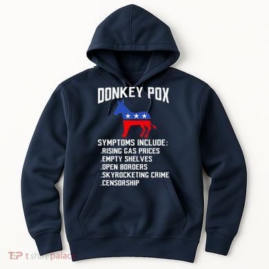 Donkey Pox Conservative Republican Anti Biden Donkeypox Hoodie
