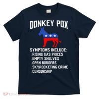 Donkey Pox Conservative Republican Anti Biden Donkeypox T-Shirt thumb 0