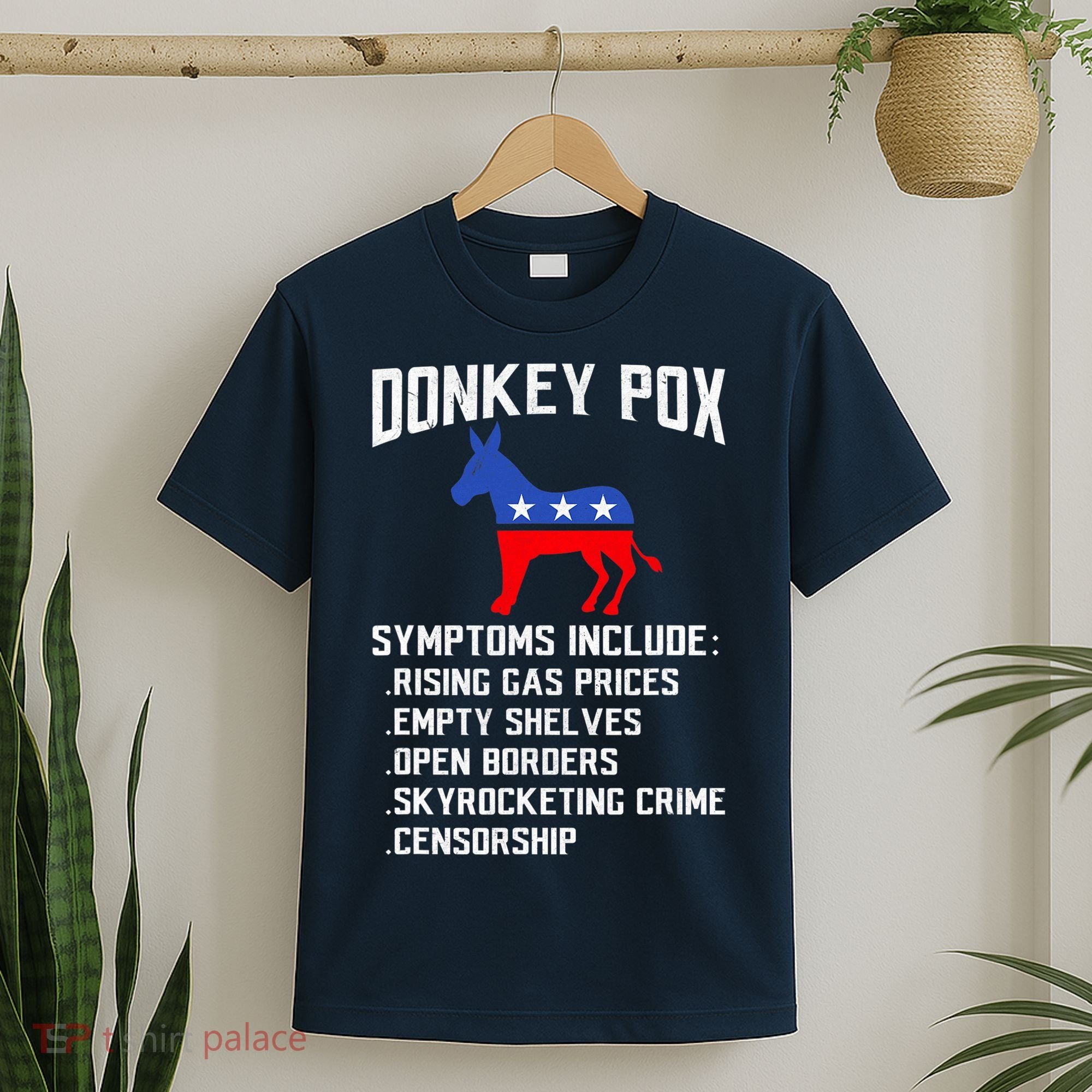 Donkey Pox Conservative Republican Anti Biden Donkeypox T-Shirt