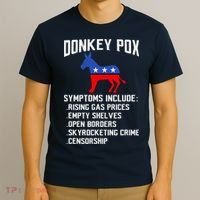 Donkey Pox Conservative Republican Anti Biden Donkeypox T-Shirt thumb 3